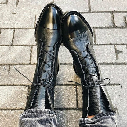 Elegant Ladies Low Heel Ankle Boots - VibreMode