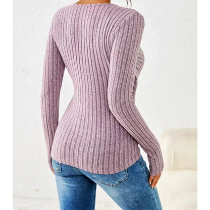 Women's Long Sleeve V-Neck Wrap