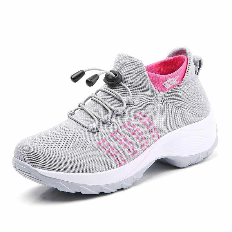 Comfortable Women's Mesh Slip On Sneaker Shoes - VibreMode