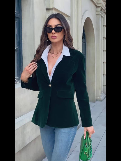 Selena | Women’s Classic Button-Up Casual Blazer Caliboot