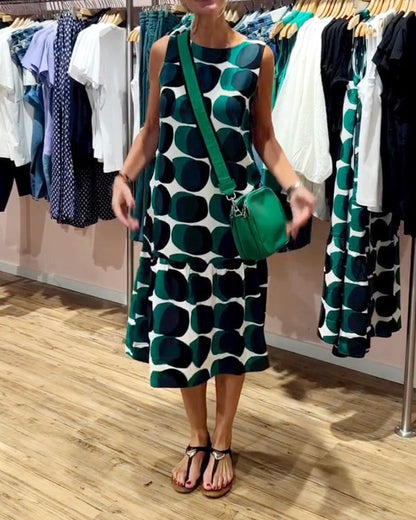 Summer Print Off Shoulder Dress