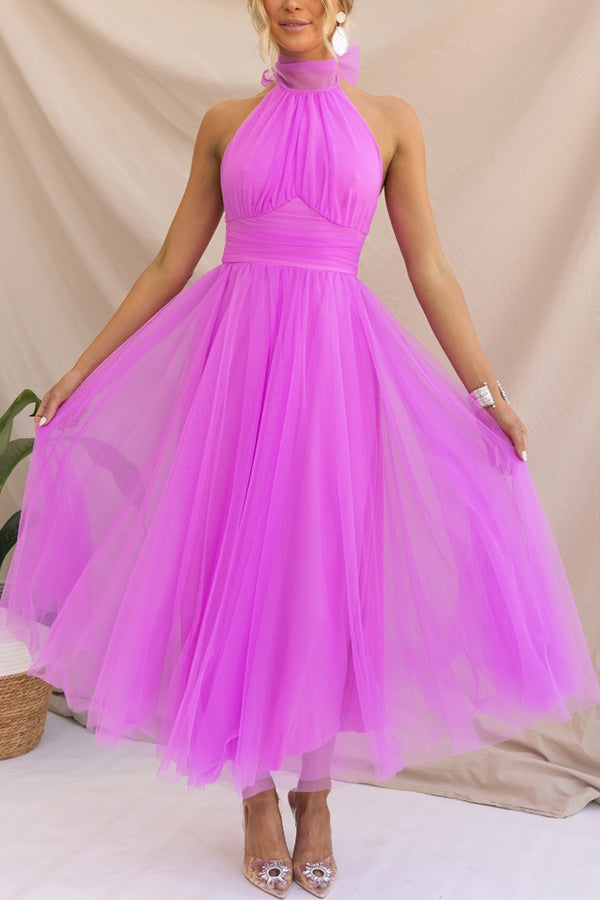 Elegant Ladies' Party Tulle Gown Dress - VibreMode