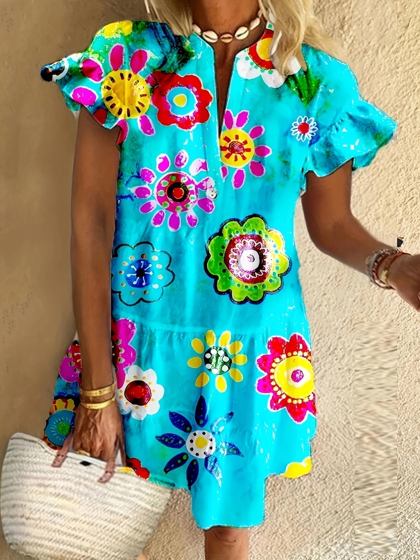 Elegant Ladies Floral Long Maxi Dress