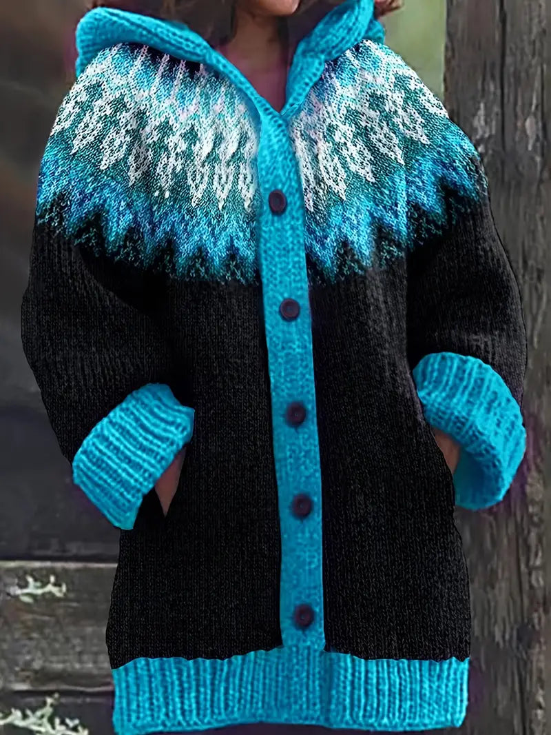 Relaxed Fit Hoodie Sweater Cardigan - VibreMode