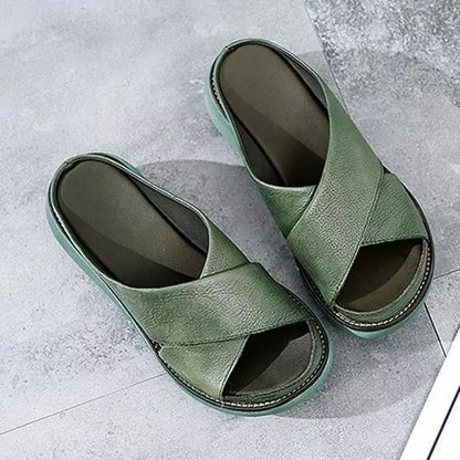 Women's Cushioned Flat Sandals - VibreMode
