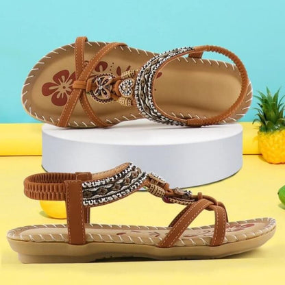 Comfy Women's Heeled Contour Sandals