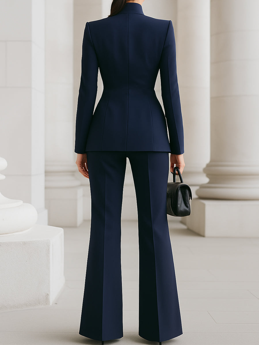 Classic Fit Women's Blazer Pants Suit