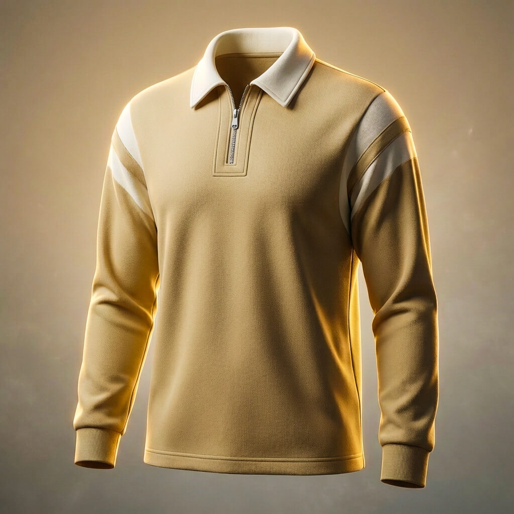 Classic Luxury Long Sleeve Polo Shirt