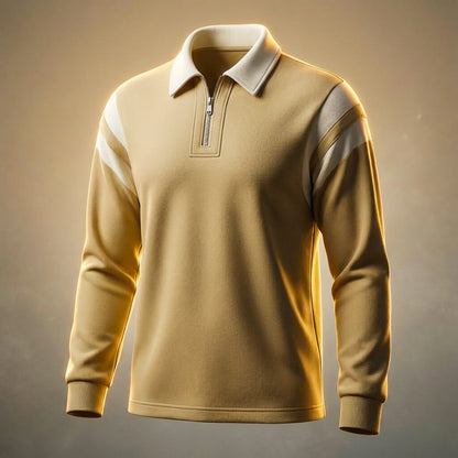 Classic Luxury Long Sleeve Polo Shirt