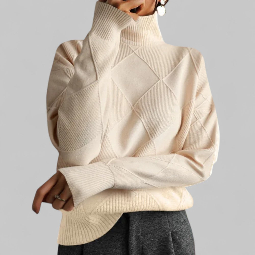 Warm Women's Crew Neck Long Sleeve Winter Sweater