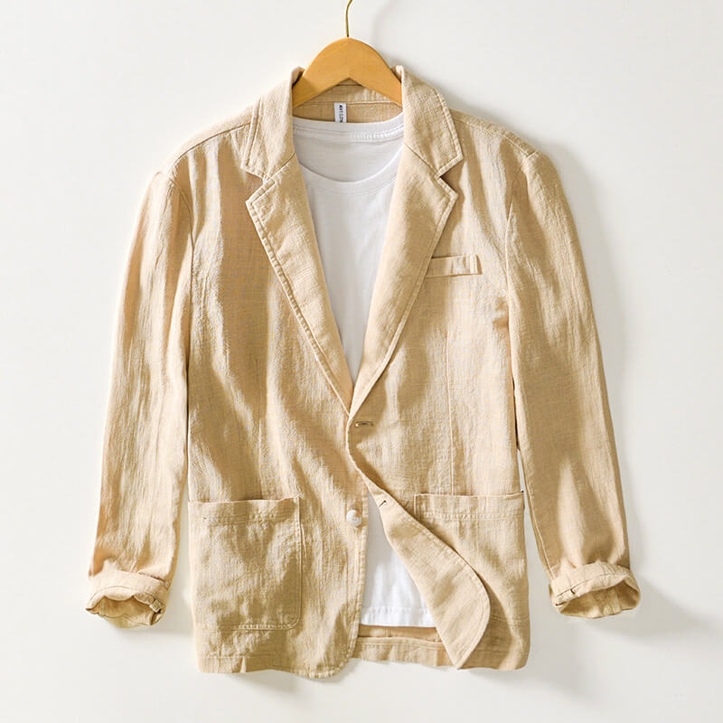 Timeless Navy Linen Jacket