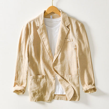 Timeless Navy Linen Jacket