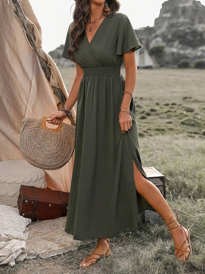 Flowy Long Sleeve Maxi Dress
