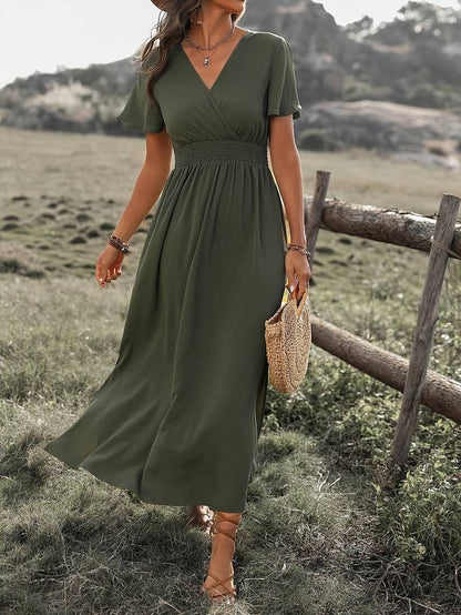 Flowy Long Sleeve Maxi Dress