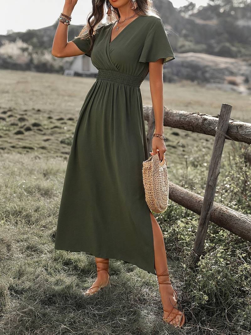 Flowy Long Sleeve Maxi Dress