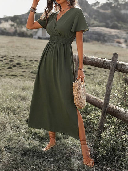 Flowy Long Sleeve Maxi Dress