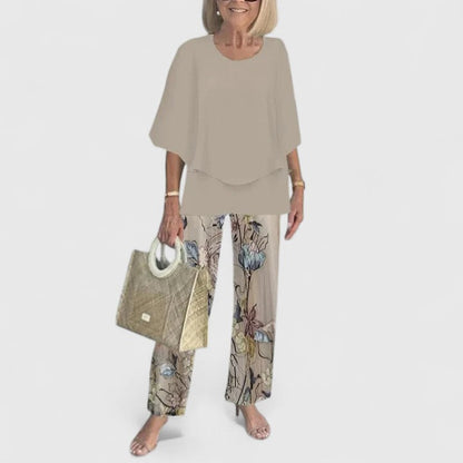 Bella Women's 2 Piece Relaxed Fit Pants Set - VibreMode
