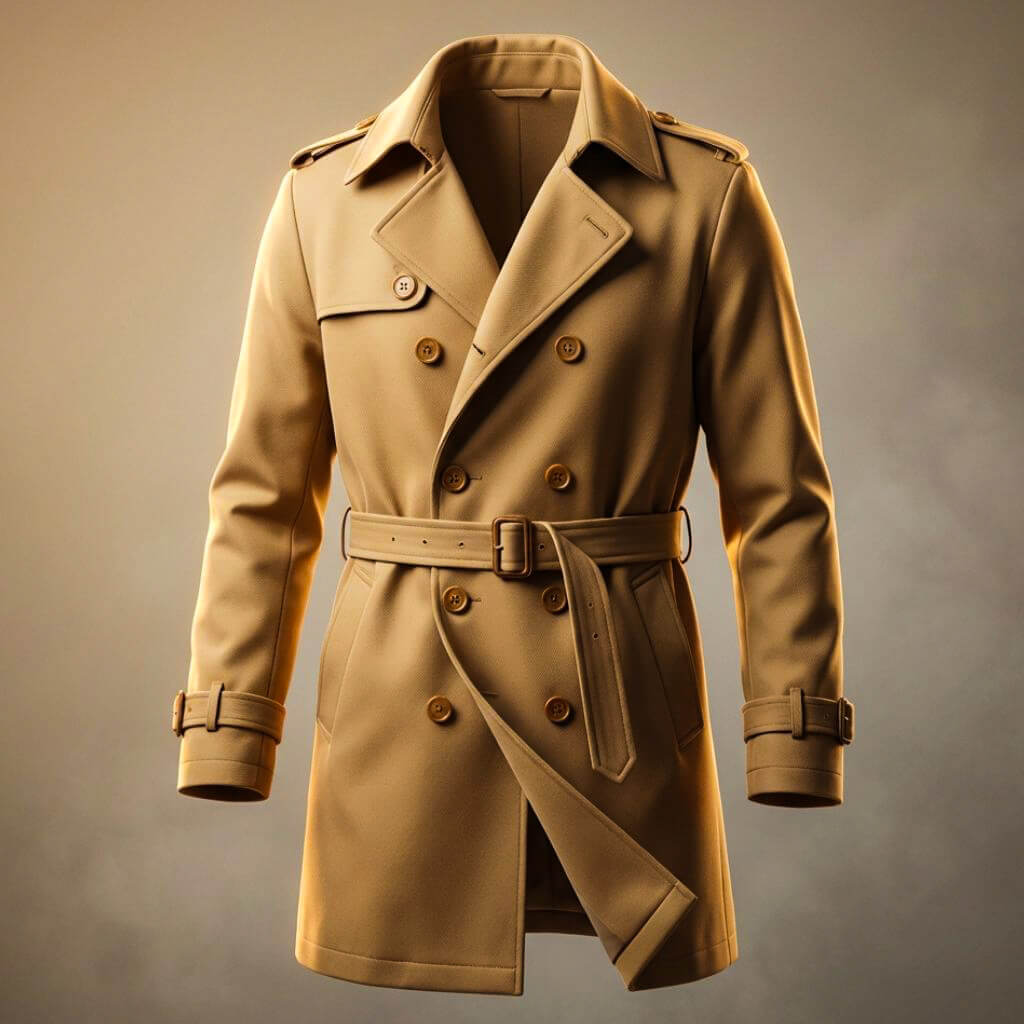Luxury Classic Long Trench Coat