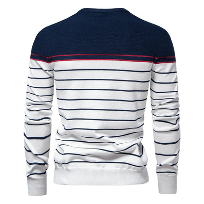 Image of Benjamin | Men's Striped Slim Fit Sweater