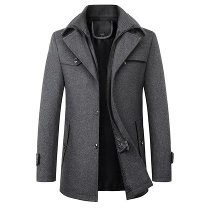 Image of Benny | Men's Mid-Length Pea Coat