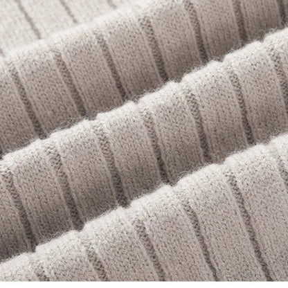 Image of Bernard | Men's Half-Zip Ribbed Sweater
