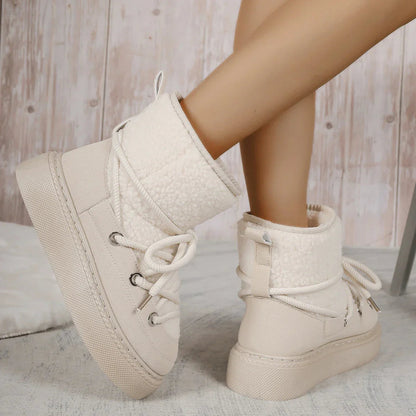 Image of Betty | Women's Platform Lace-Up Ankle Boots