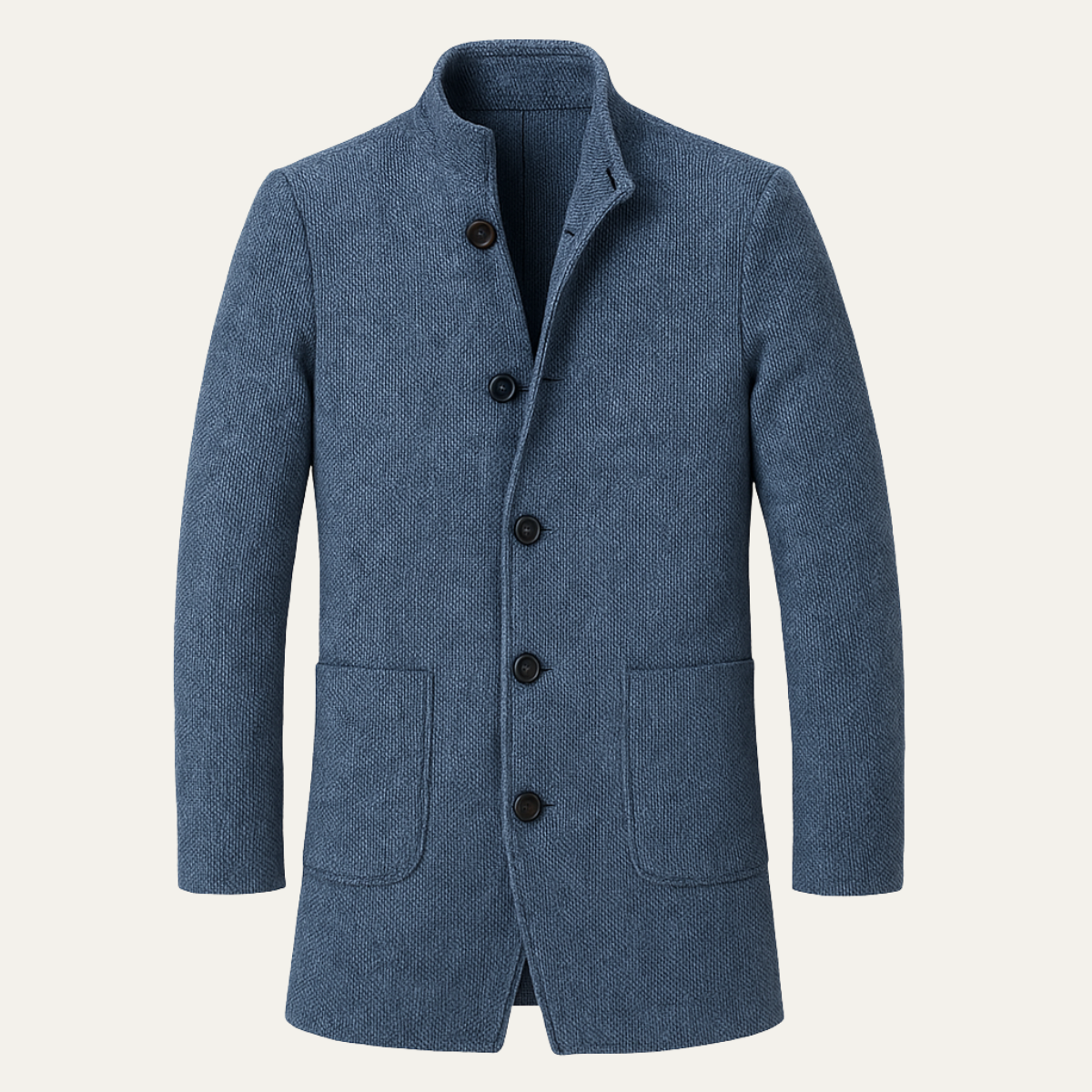 Men's Plaid Winter Jacket Long Check - VibreMode