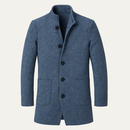 Men's Plaid Winter Jacket Long Check - VibreMode