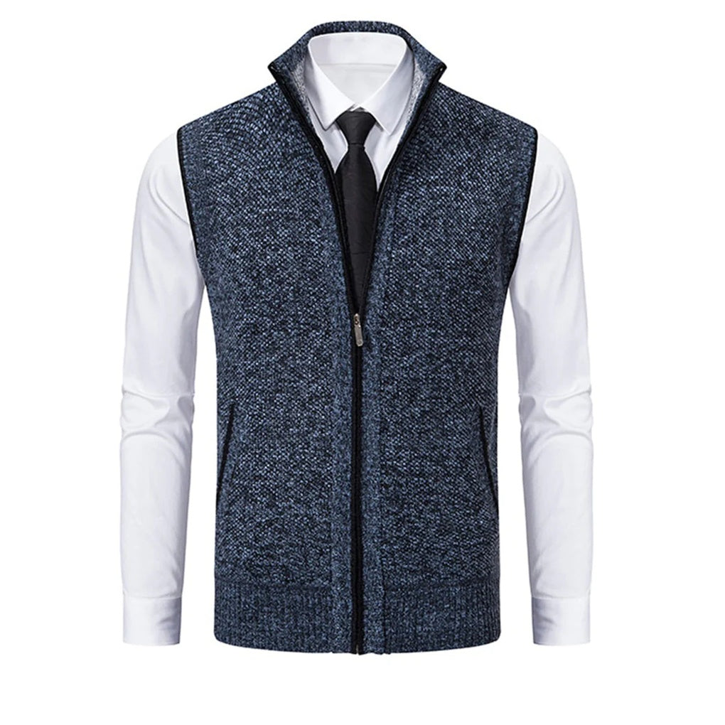 Men's Polished Vest Refined Details