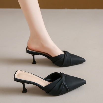 Sabrina Kitten Heel Mule - Jack Hafford