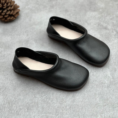 Natural Vegan Leather Flat Sandals