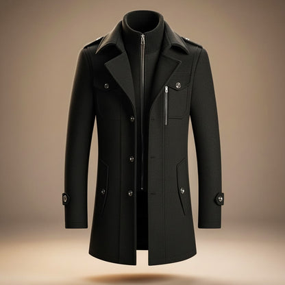 Matteo Men's Virgin Wool Overcoat