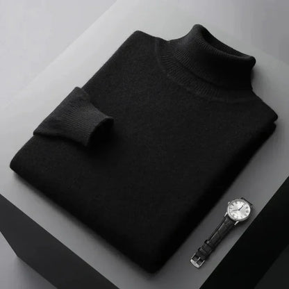 Men's Turtleneck Sweater Elegant Layered