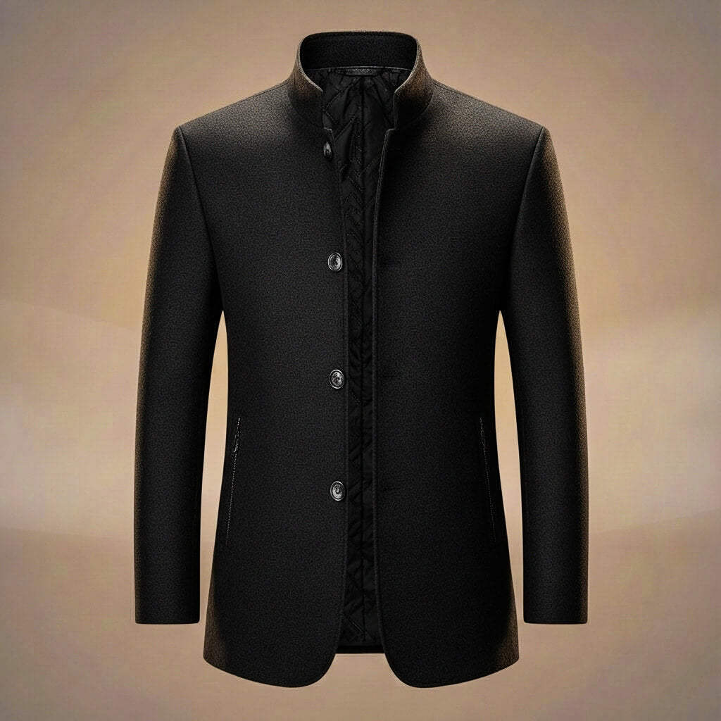 Classic Pure Wool Tailored Coat
