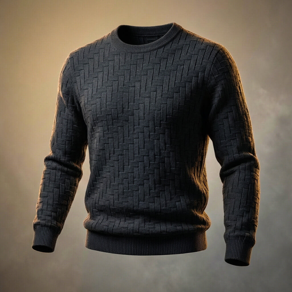 Classic Textured Knit Button Shirt