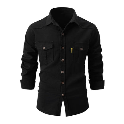 Washed Cotton Mens Shirt