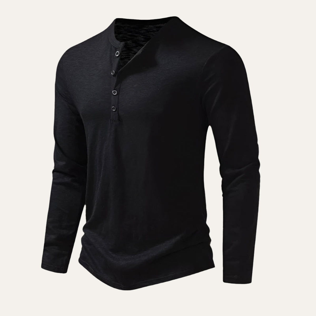 Men's Cotton Long Sleeve Polo Shirt