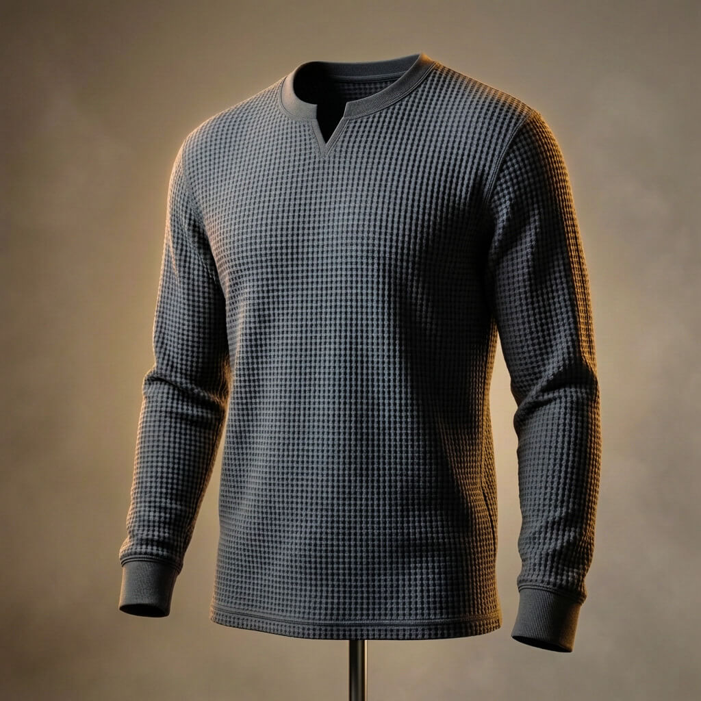 Luxury Textured Waffle Weave Shirt