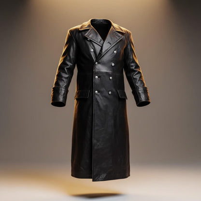 Classic Genuine Leather Trench Coat - VibreMode