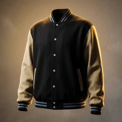 Luxury Wool Pilot Bomber Jacket