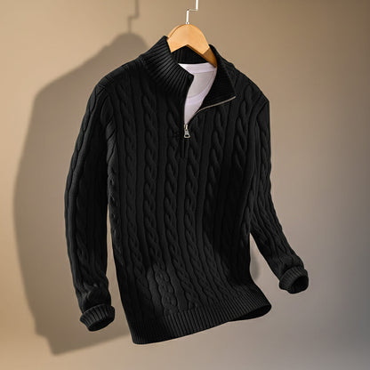 Classic Luxury Cable Crew Sweater