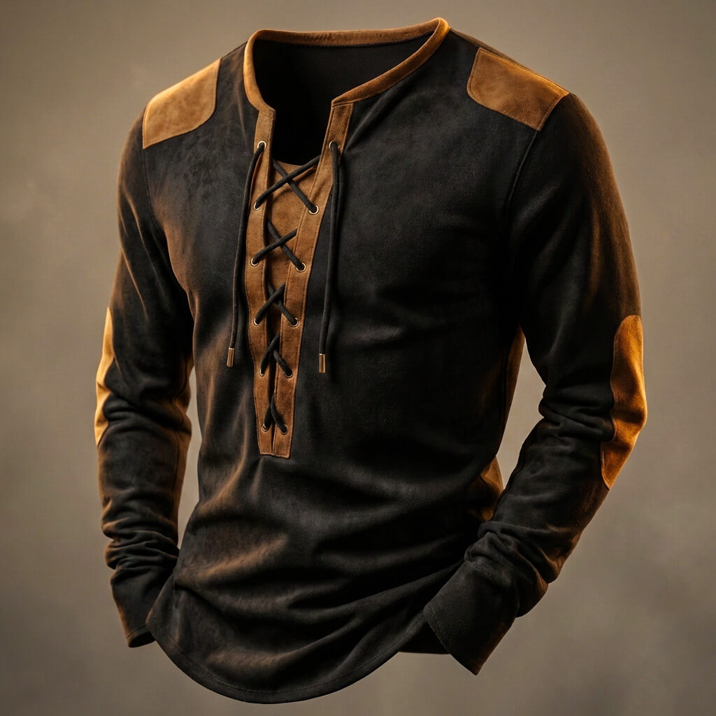 Luxury Cotton Henley Shirt