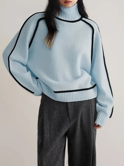 Fashionable Knit Turtleneck Sweater for Women