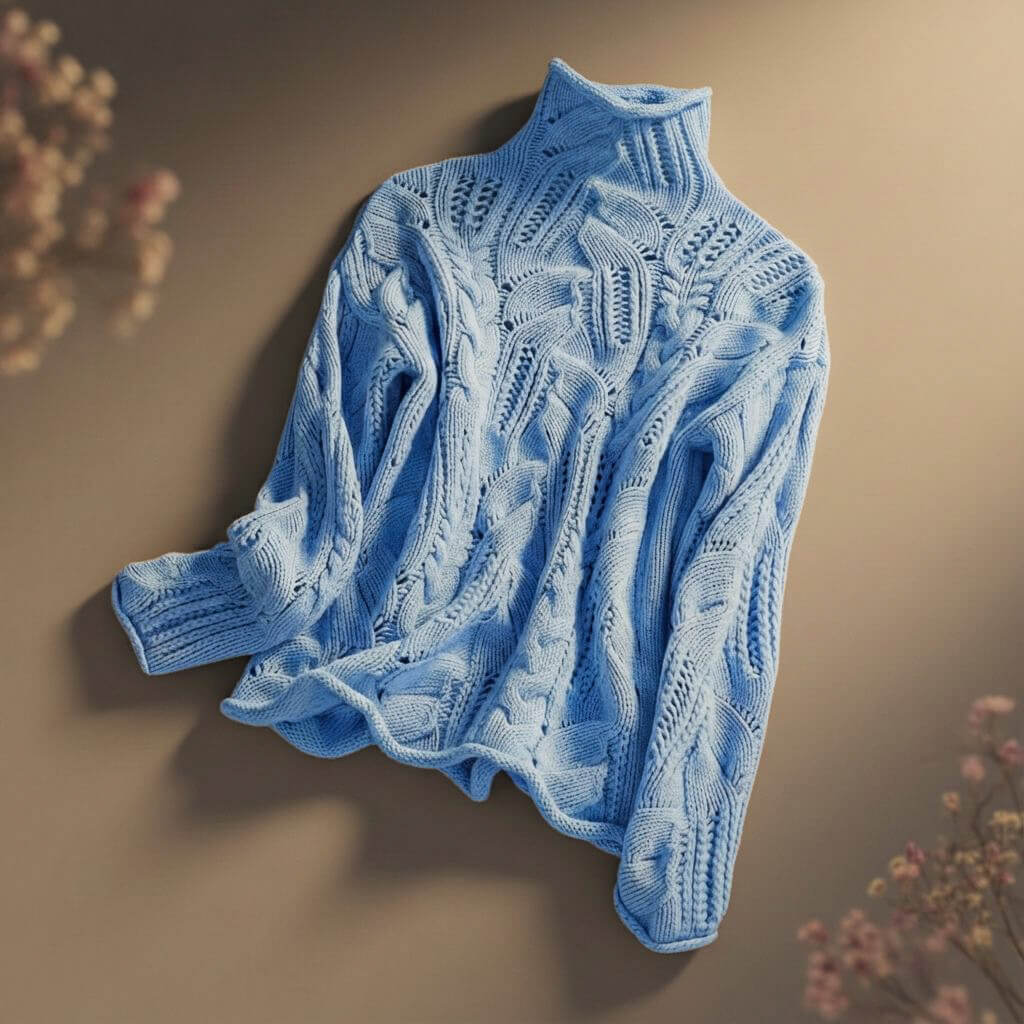 Warm Wool Crew Neck Sweater - VibreMode
