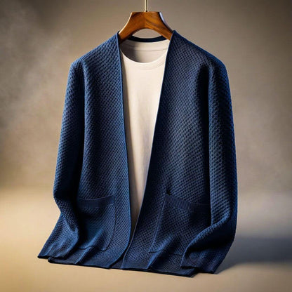 Cozy Textured Open Front Cardigan