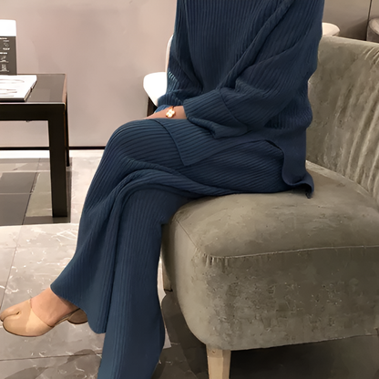 Women's Knit Sweater And Trousers Set