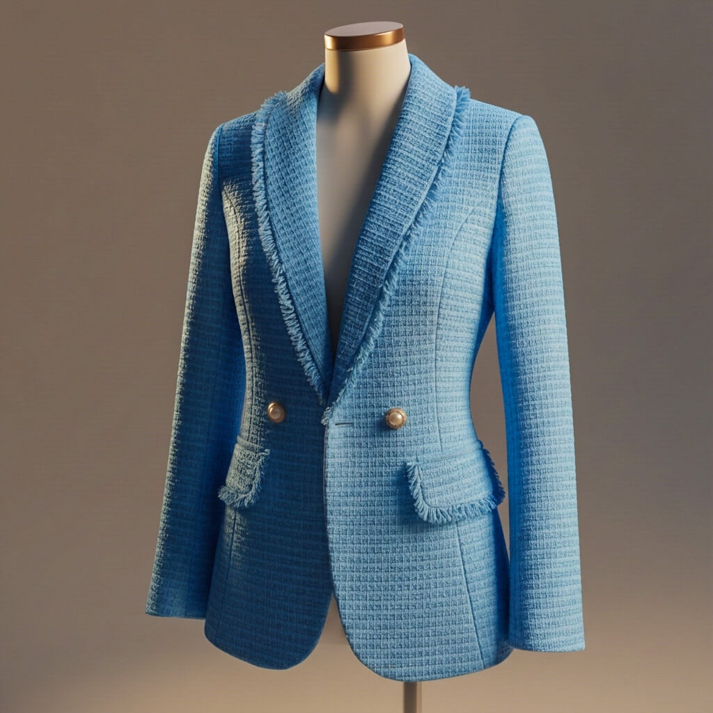 Luxury Textured Women's Blazer - VibreMode