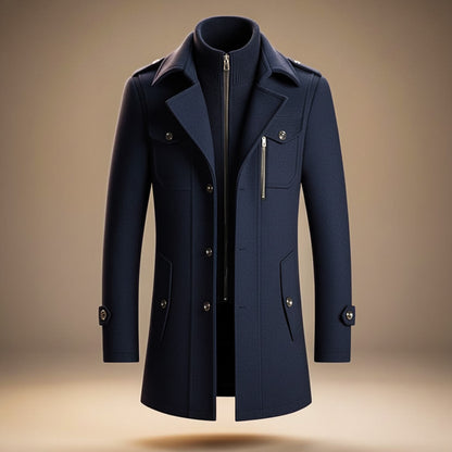 Matteo Men's Virgin Wool Overcoat