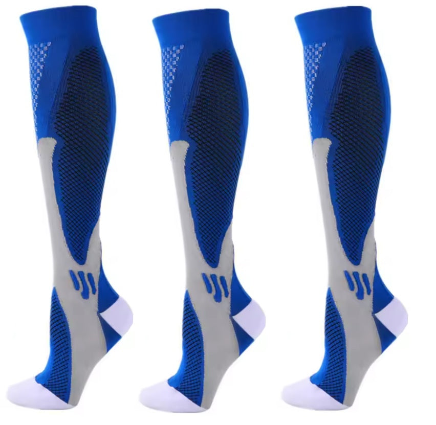 Knee High Compression Socks Support Varicose Veins Relief - VibreMode