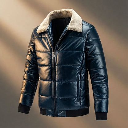 Luxury Padded Genuine Leather Jacket